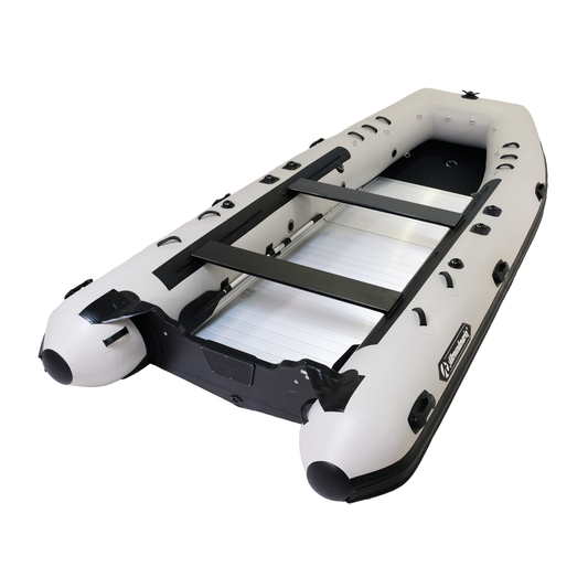 Allroundmarin Schlauchboot Poker Ultra 450 hellgrau - WM-Deal mit GRATIS Sunbed & 6x WM-Bier