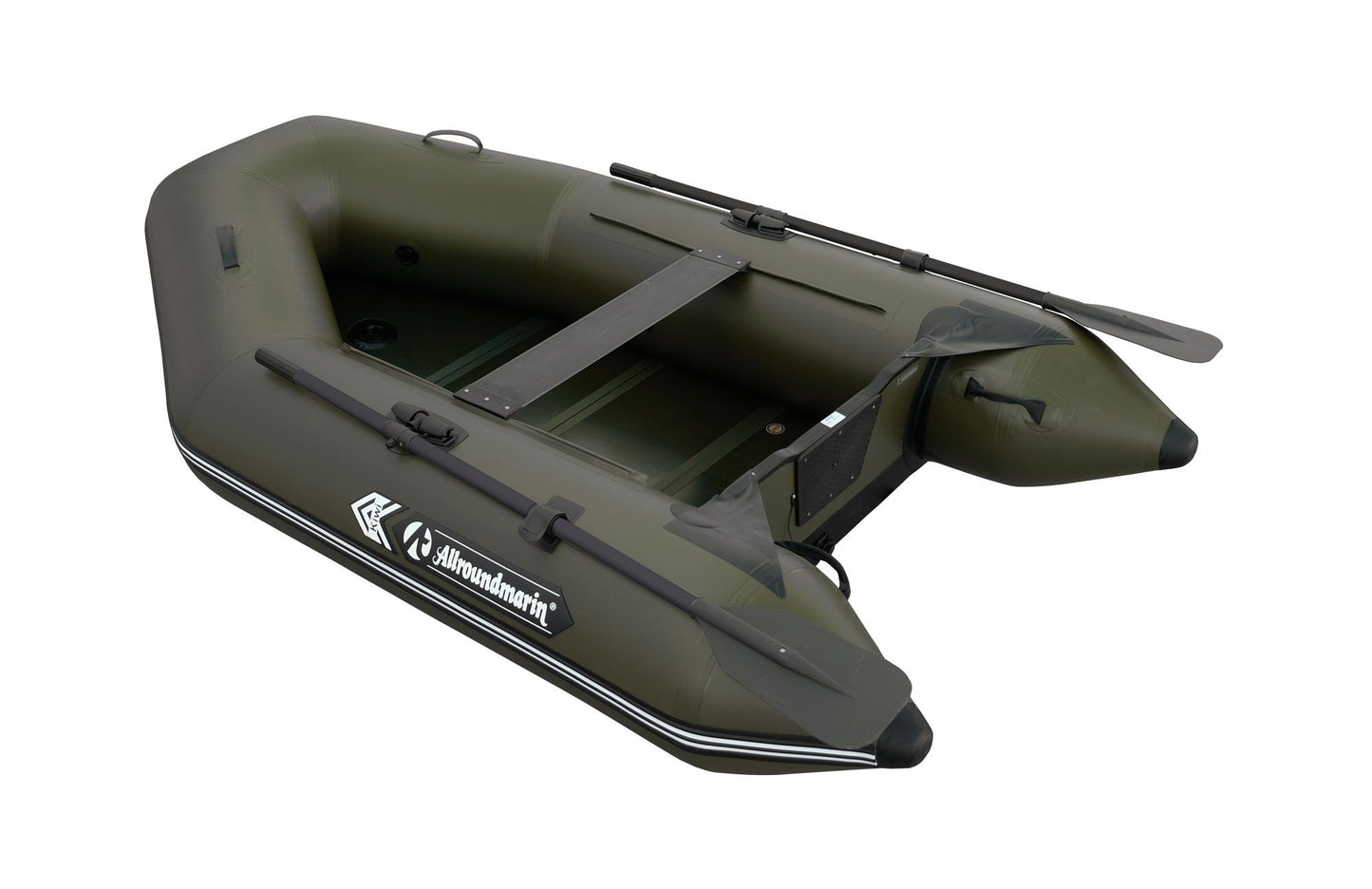 Allroundmarin KIWI 260 Schlauchboot olivgrün – kompaktes Angelboot für Seen und Flüsse