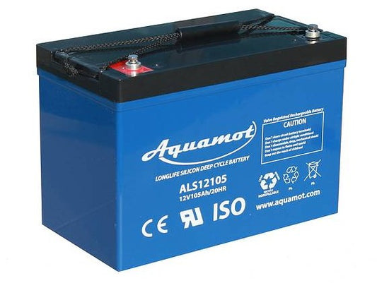 Aquamot 105Ah Batterie ALS12105 – AGM Deep-Cycle Bootsbatterie