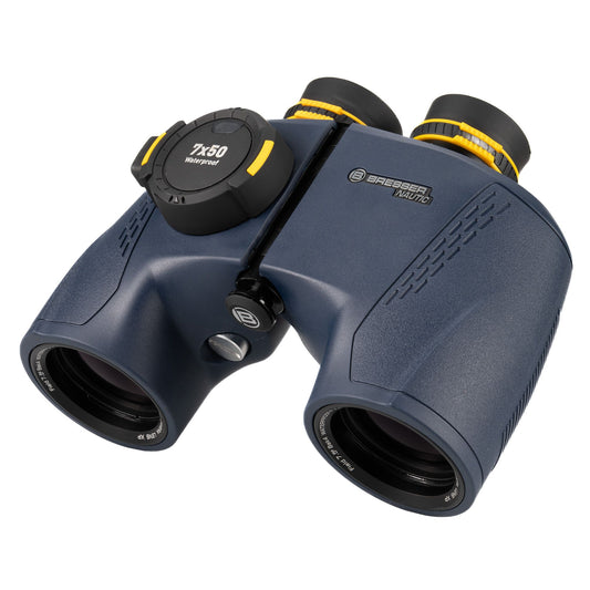 BRESSER Nautic 7x50 Gen. II Marinefernglas mit Kompass