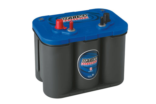 Optima BlueTop AGM Bootsbatterie 55Ah – leistungsstarke Starterbatterie für Motorboote