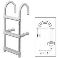 Allroundmarin Alu-Badeleiter mit 18cm Bogen