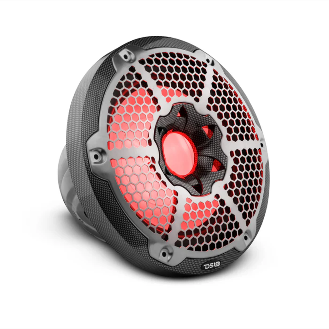 DS18 CF-10SUB 10" Marine-Subwoofer RGB LED 600W 4 Ohm