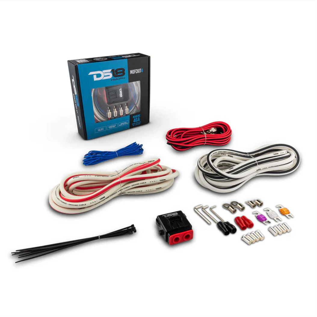 DS18 MOFCKIT4 Marine-Verstärker-Installationskit 21 mm² OFC bis 1800W