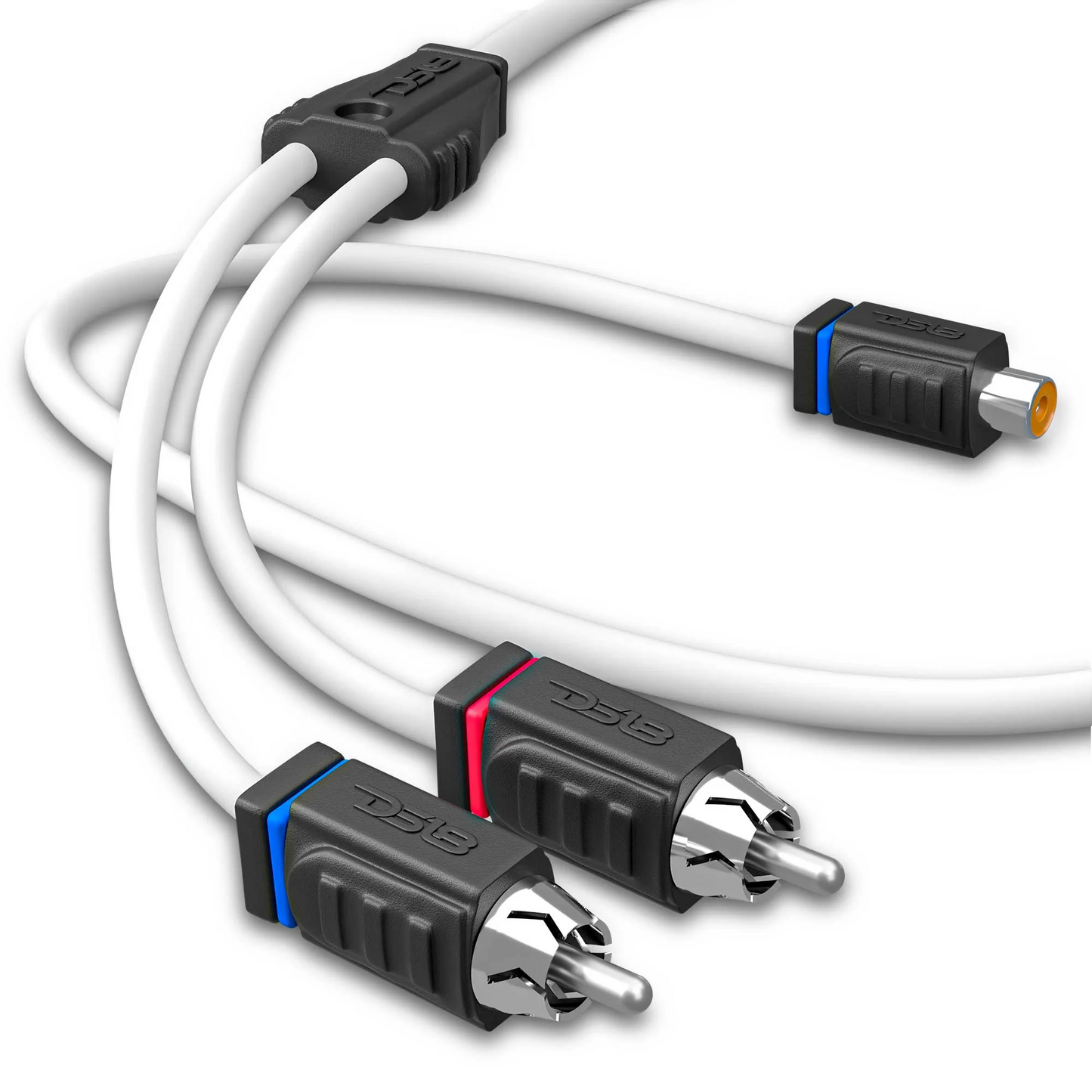 DS18 MOFCR-1F2M Marine RCA Y-Adapter 1 Buchse auf 2 Stecker OFC