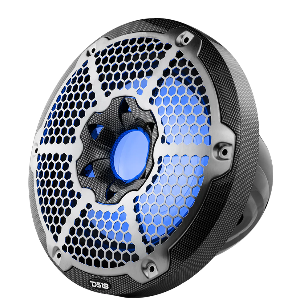 DS18 CF-10SUB 10" Marine-Subwoofer RGB LED 600W 4 Ohm