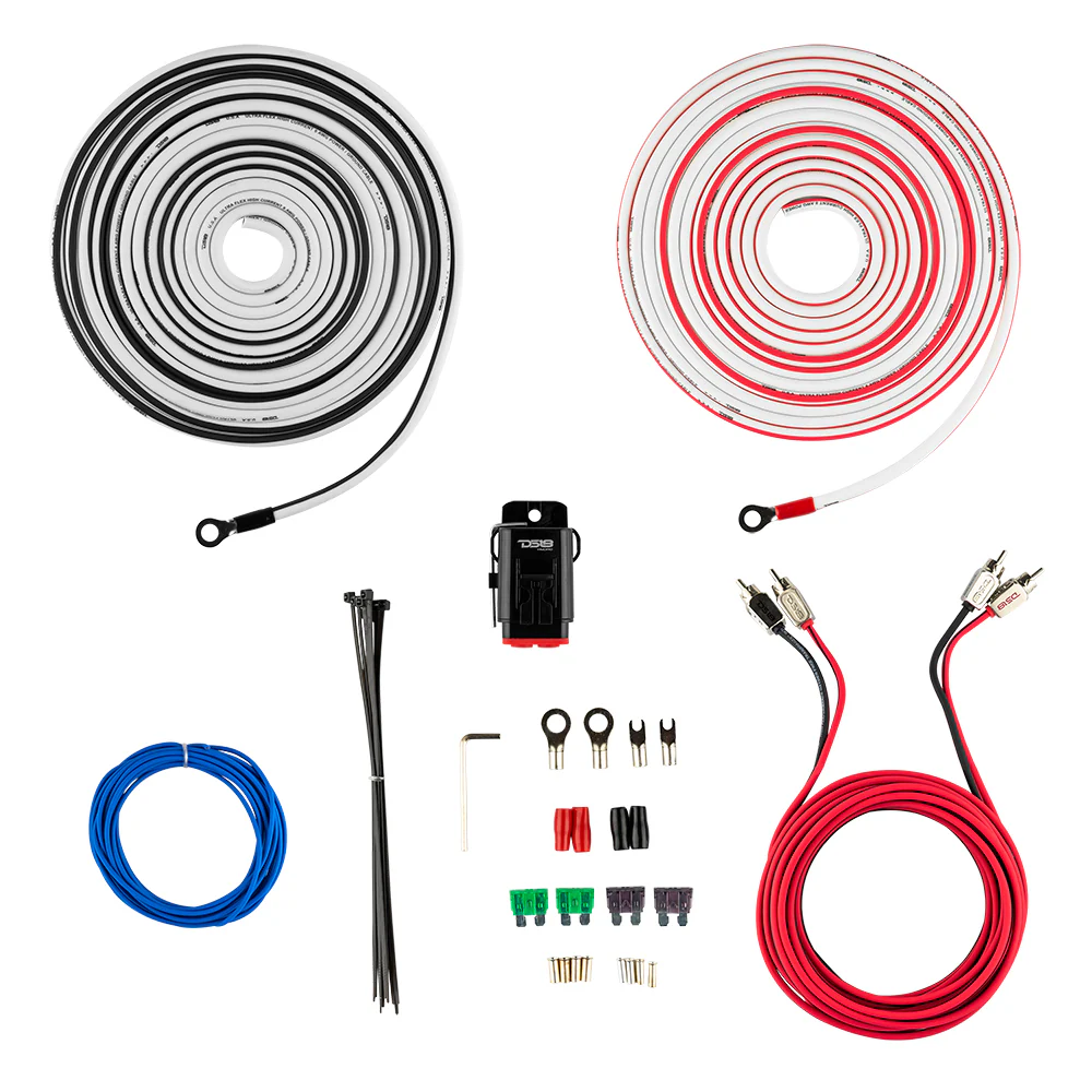 DS18 MOFCKIT8 Marine-Verstärker-Installationskit 8 mm² OFC bis 960W