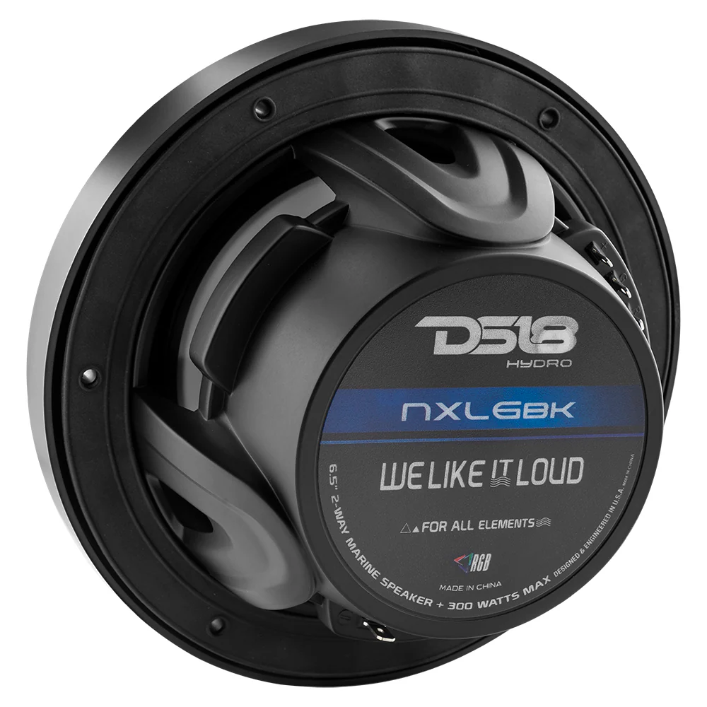 DS18 NXL-6/BK 6,5" Marine Lautsprecher RGB LED Schwarz Paar