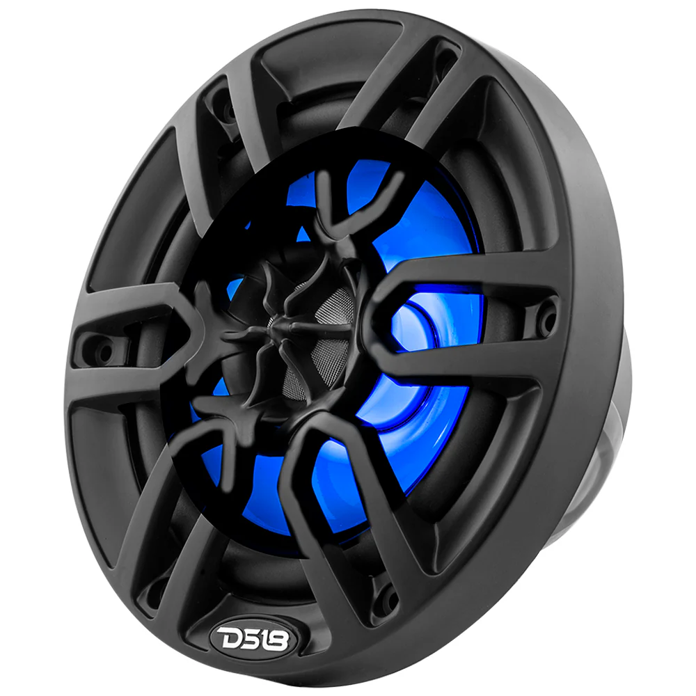 DS18 NXL-6/BK 6,5" Marine Lautsprecher RGB LED Schwarz Paar