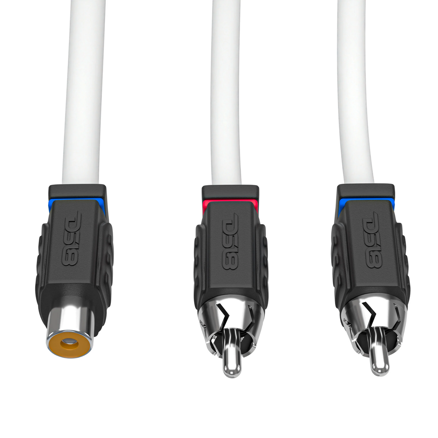 DS18 MOFCR-1F2M Marine RCA Y-Adapter 1 Buchse auf 2 Stecker OFC