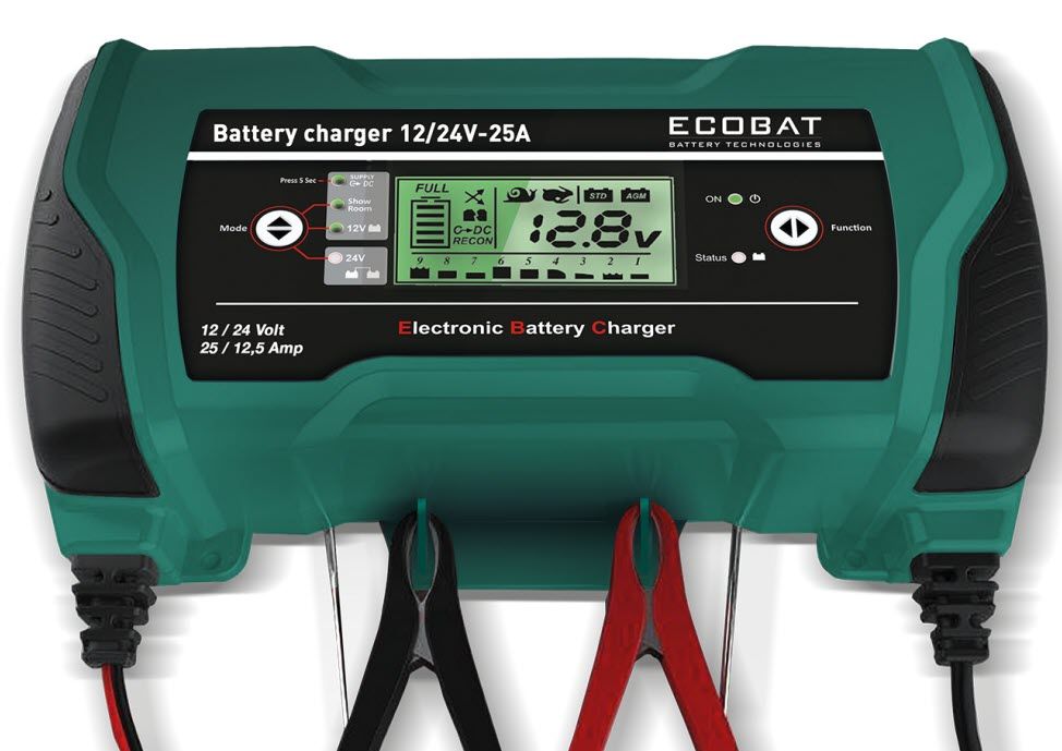 Ecobat Ladegerät 12/24V 25 / 12,5 Amp
