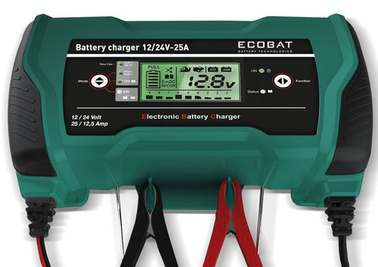 Ecobat Ladegerät 12/24V 25 / 12,5 Amp
