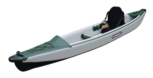 Allroundmarin Hartluft Single-Kajak Flow grün/grau