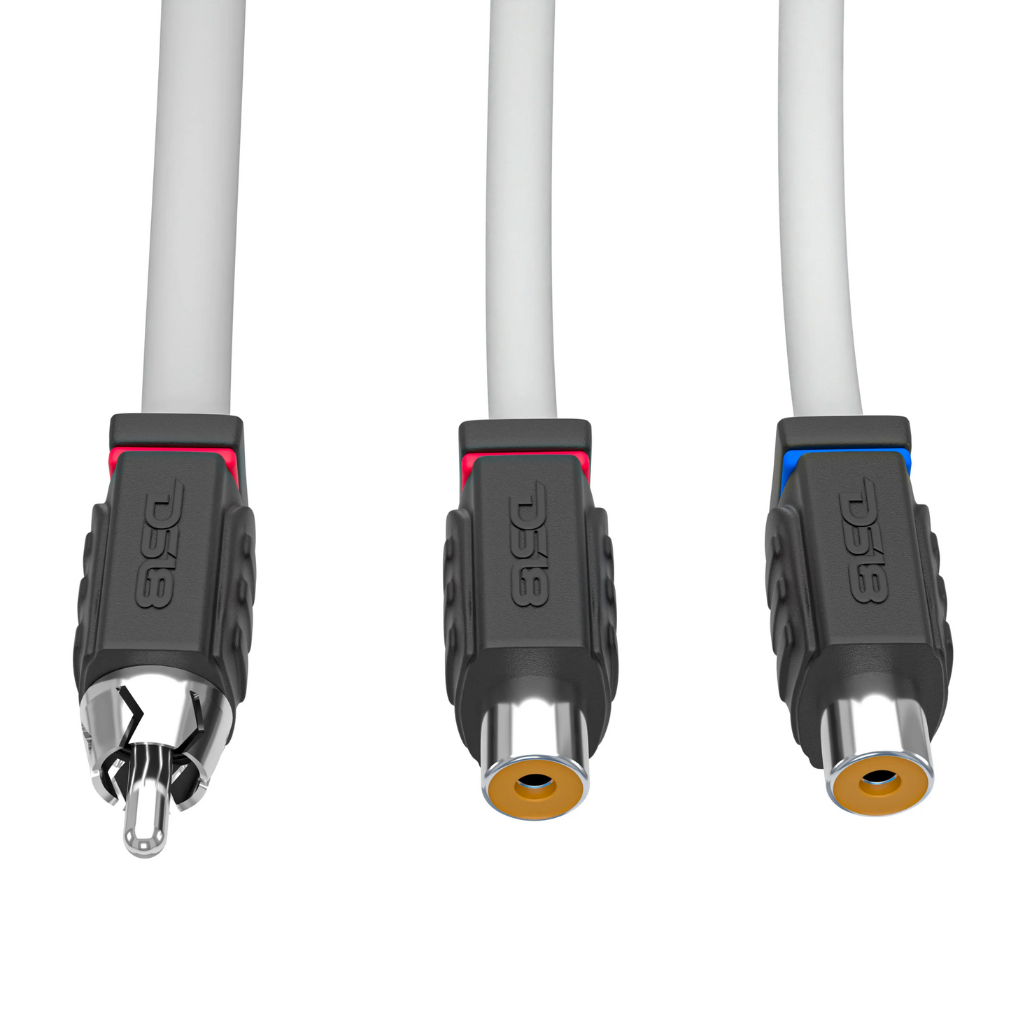 DS18 MOFCR-2F1M Marine RCA Y-Adapter 2 Buchsen auf 1 Stecker OFC