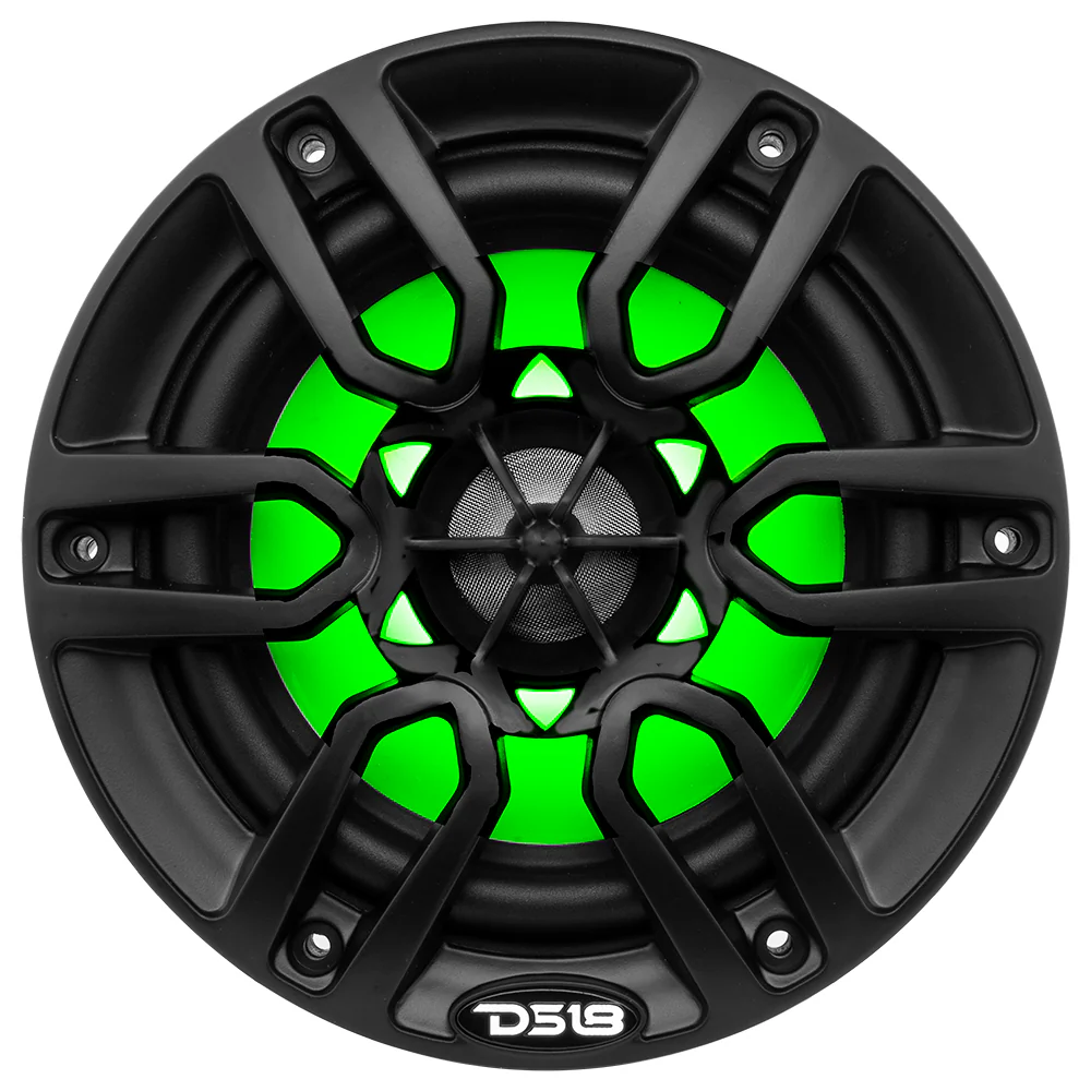 DS18 NXL-6/BK 6,5" Marine Lautsprecher RGB LED Schwarz Paar