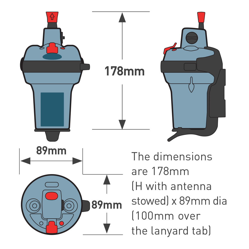 Ocean Signal rescueME EPIRB1 GPS Seenotsender 406 MHz