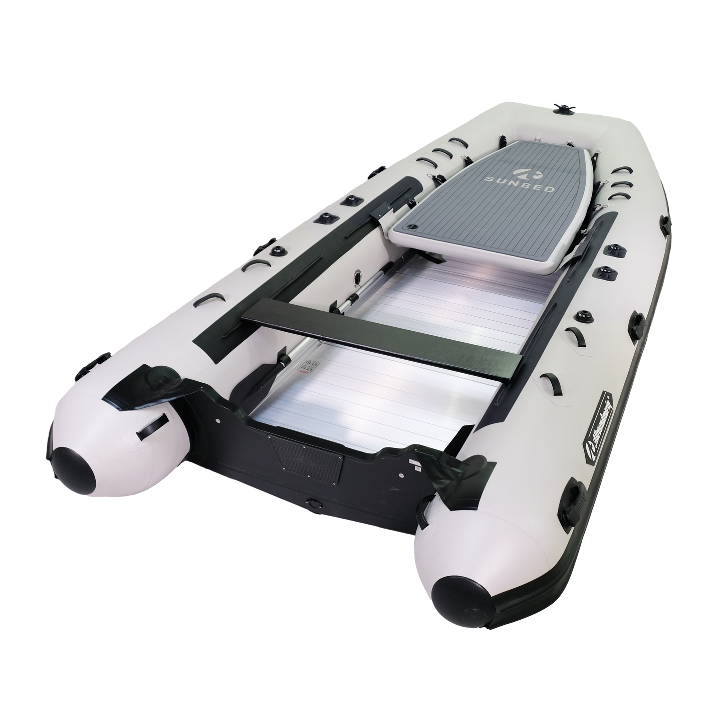 Allroundmarin Schlauchboot Poker Ultra 450 hellgrau - WM-Deal mit GRATIS Sunbed & 6x WM-Bier