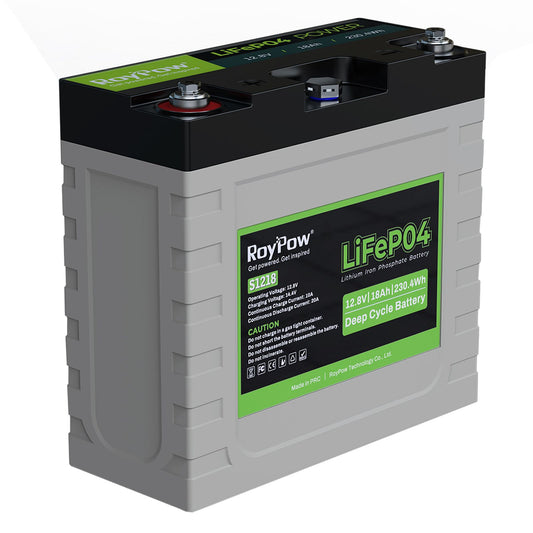 RoyPow IP65 S-Serie Batterie 12V 18Ah, LiFePO4