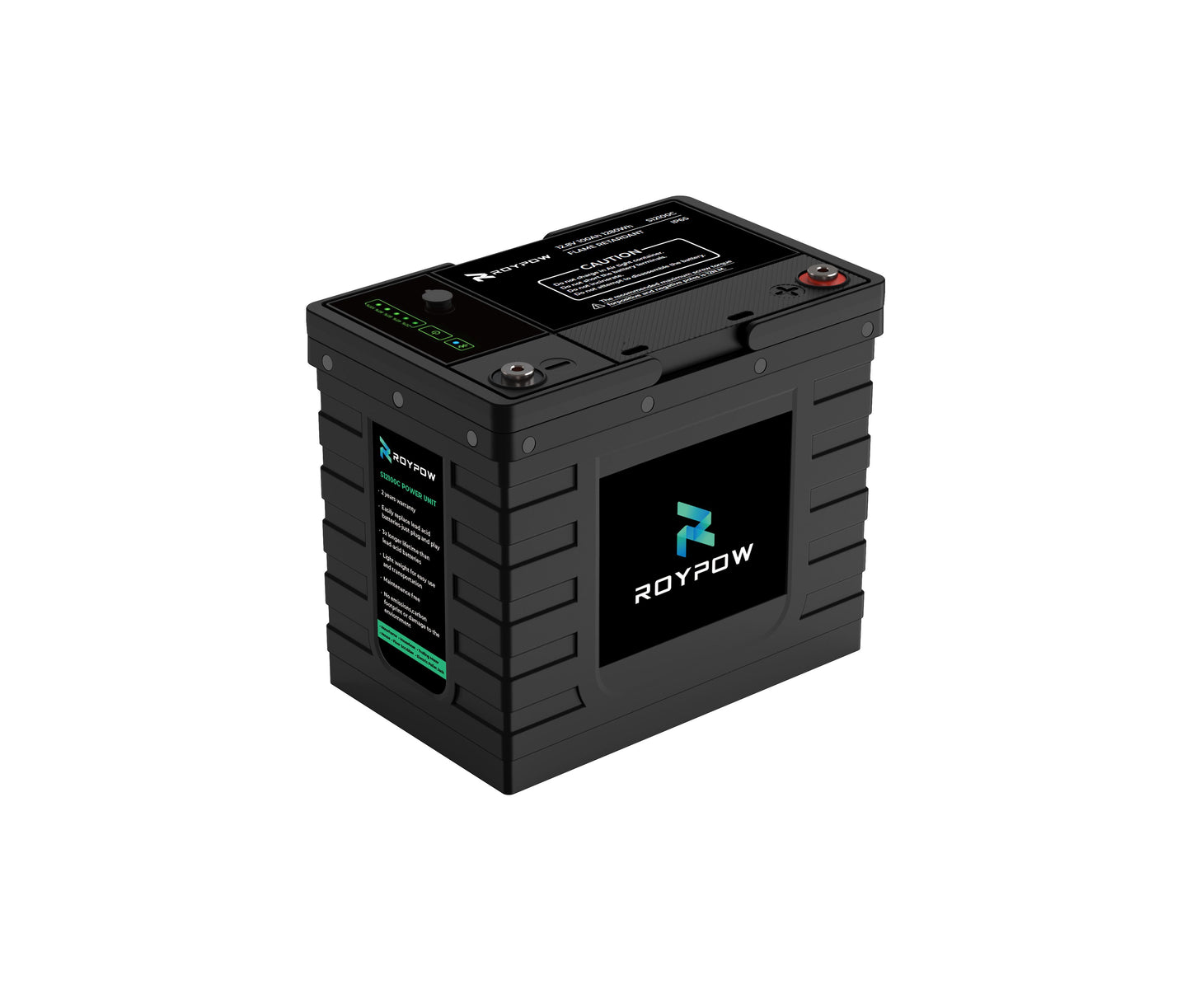 RoyPow IP65 S-Serie Batterie 12V 50Ah, LiFePO4