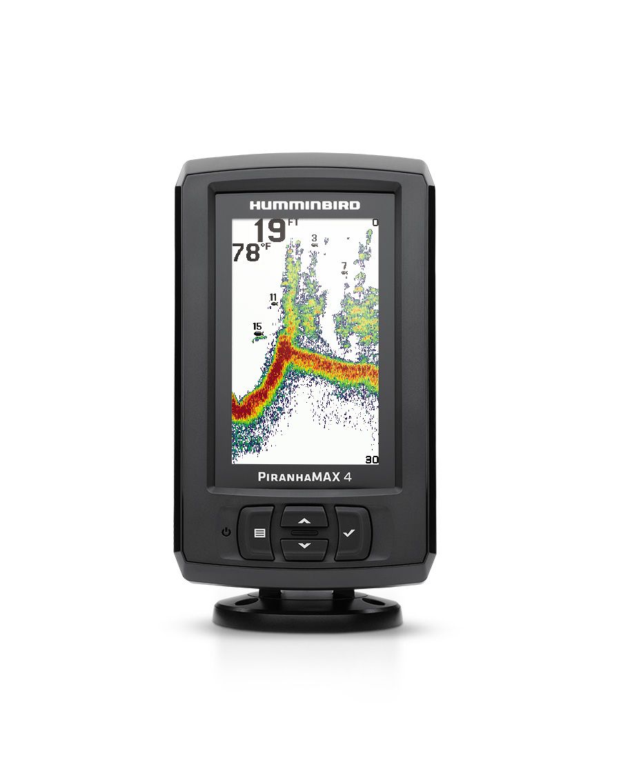 Humminbird Piranha Max 4 – gut ablesbares Display mit Tiefenanzeige